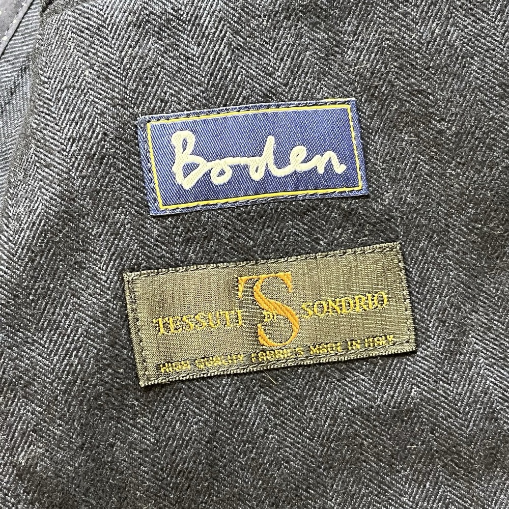 Boden Unlined 100% cotton Sports Coat Blazer 2 Button Navy Blue Womens Size 38R - Picture 8 of 16